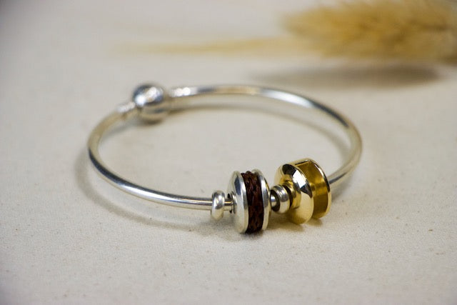 10K Yellow Gold Large Herd Bead