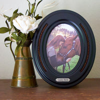 Deluxe Oval Horsehair Frame