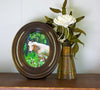Deluxe Oval Horsehair Frame