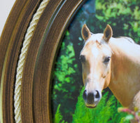 Deluxe Oval Horsehair Frame