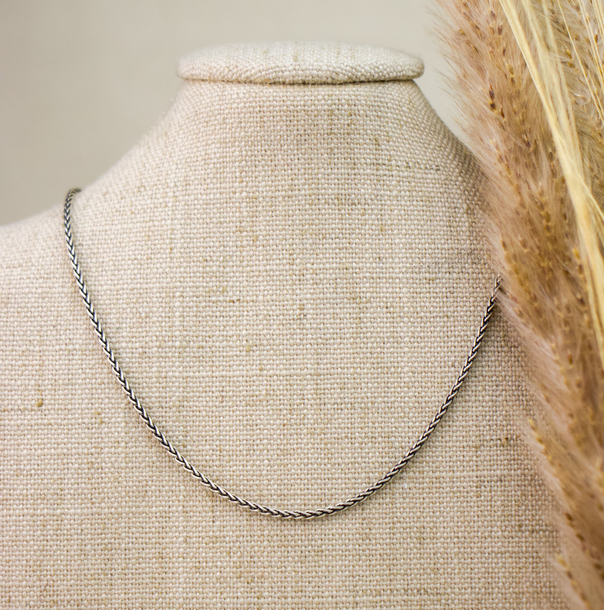 Oxidized Sterling Silver Chain