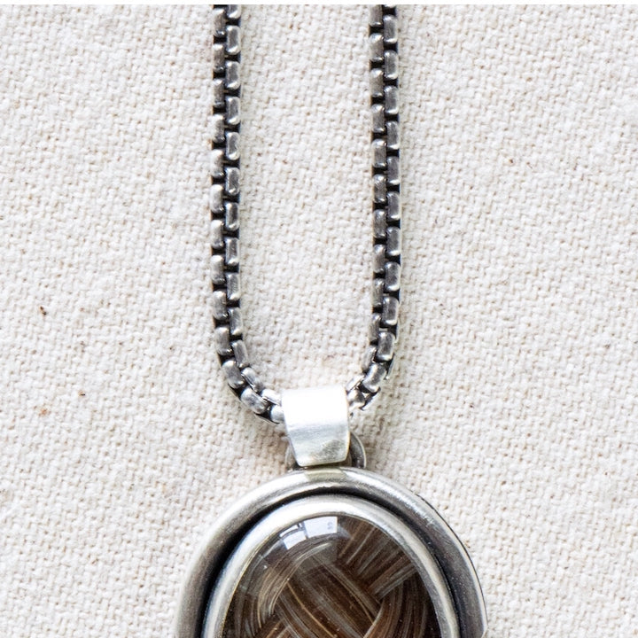 Oxidized Sterling Silver Chain