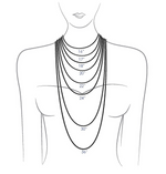 Horsehair Oval Necklace- Small Glass