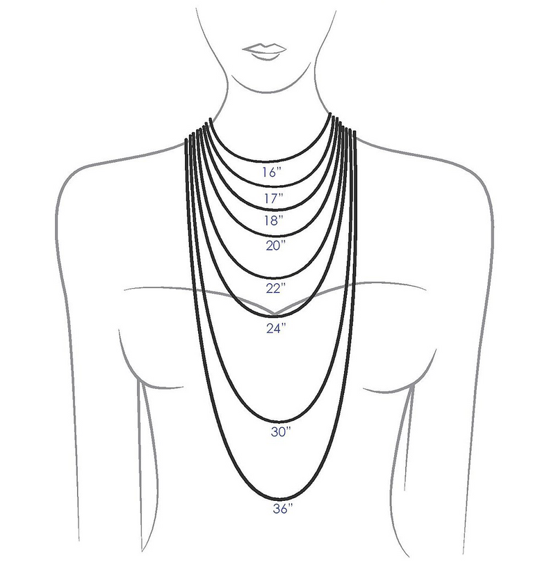 Horsehair Oval Necklace- Small Glass